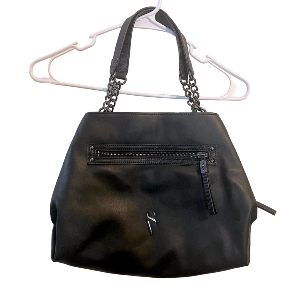 Simply Vera Vera Wang Black Jordan Satchel Tote Purse